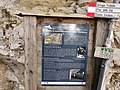 Information board about historic military installations near the trail Main category: Ridotta e osservatorio al Sasso Gordona