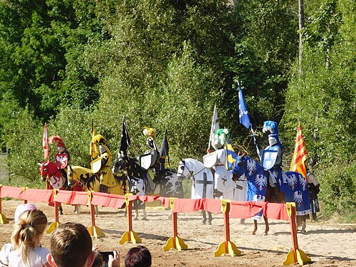 Knight tournament, Bad Münster a. St. Ebernburg, Germany