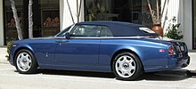 Rolls-Royce Phantom Drophead coupe (Series I) rear view Rolls-Royce Blue Convertible Palm Beach FL-2.jpg