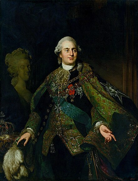 King Louis XVI in the habit of the Order of the Holy Spirit, by Alexandre Roslin.