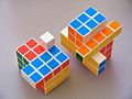 Сборка кубиков Рубика 3x3x4 и 3x3x5