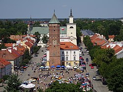 Old town, with Europe's longest marketplace