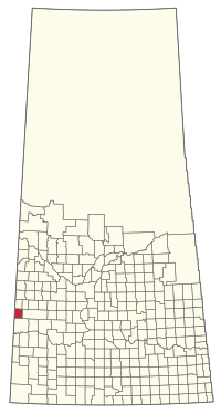 Lokasi RM Milton No. 292 di Saskatchewan