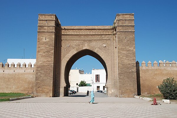 The gate of Bab el-Mrisa, dating to the 1270s during the early Marinid period of the city