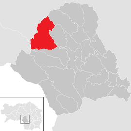 Poloha obce Salla v okrese Voitsberg (klikacia mapa)
