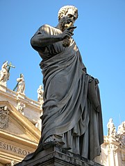 Statue of San Pietro, outside the Basilica