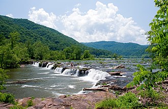 Sandstone Falls in May 2010 Sandstone Falls, WV (Lower Falls).jpg