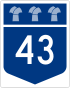Štít dálnice 43