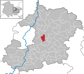 Poziția Schöngleina pe harta districtului Saale-Holzland-Kreis