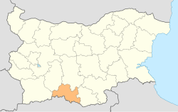 Location o Smolyan Province in Bulgarie