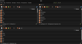 Скриншот программы SpaceFM (file manager)