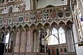 St. Mary's Church in Attleborough, Norfolk. Detail from screen.