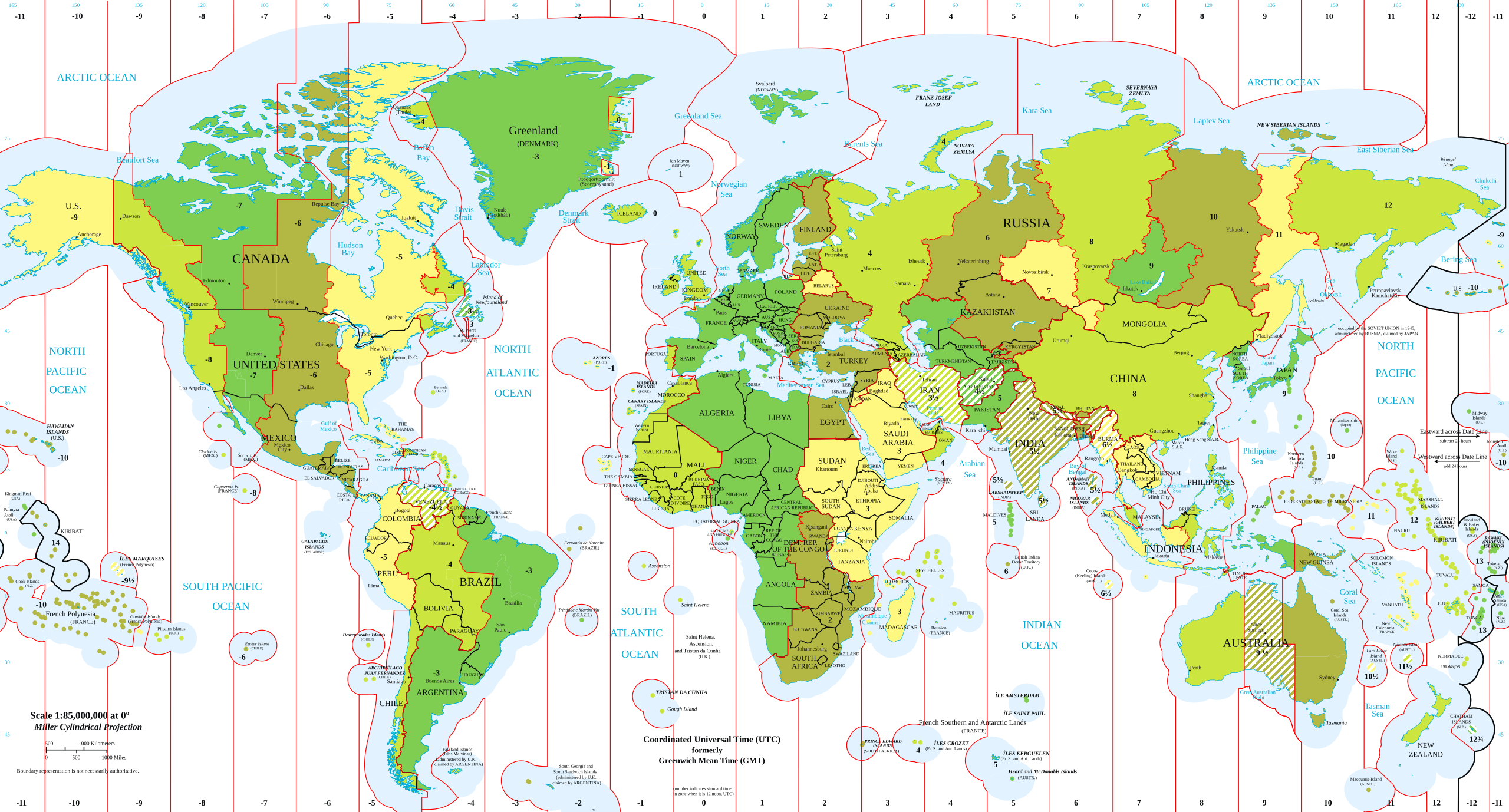 exclusive economic zone(EEZ) map of the world – IILSS