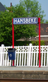 Naambord station Hansbeke