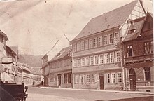 Am Markt in Stolberg um 1905