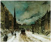 Robert Henry.  "Gata i snön", 1902