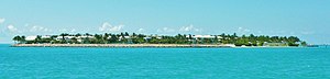 Sunset Key, etwa 500 Meter entfernt von der Küste von Key West