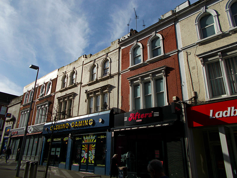 File:Sutton High Street shops and commercial buildings, Sutton, Surrey, Greater London.jpg