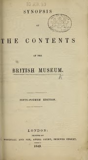 Fayl:Synopsis of the contents of the British Museum (IA synopsisofconten54brit).pdf üçün miniatür