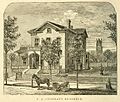 The residence of Timothy Appleton Chapman, 578 (later 1038 N.) Cass St., Milwaukee - 1870, (architect unknown) The house stood about a half mile from his store at the corner of Milwaukee and Wisconsin Streets, and about a quarter of a mile from the lot he purchased for the home that he would build for his daughter and son-in-law. A contemporary publication described his home as follows: "The residence of T.A. Chapman, the extensive dry-goods merchant, is a handsome frame structure, combining beauty and comfort in the highest degree" <ref>{{cite book