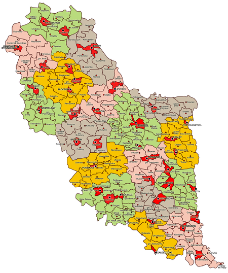 Tập tin:Tarnopol Voivodeship Administrative Map 1938.png