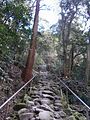 The 99 stone stairways of Kumano Magaibutsu in Bungotakada 豊後高田市・熊野磨崖仏への99段の石段