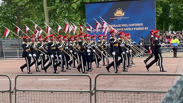 Royal Lancers at the Platinum Jubilee Pageant in June 2022.