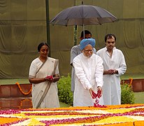Manmohan Singh at Samta Sthal, 5 April 2008