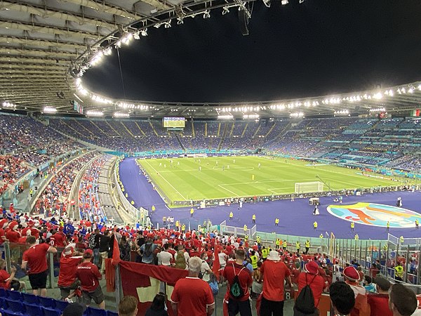 UEFA Euro 2020 match between Italy against Switzerland