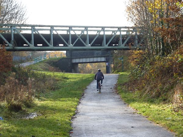 The Fallowfield Loop path near Nelstrop Road, Reddish.