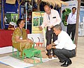 The US President, Mr. Barack Obama visiting an Agri Expo, at St. Xavier College, in Mumbai on November 07, 2010.jpg