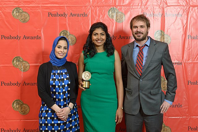 The crew of "Made in Bangladesh" at the 73rd Annual Peabody Awards