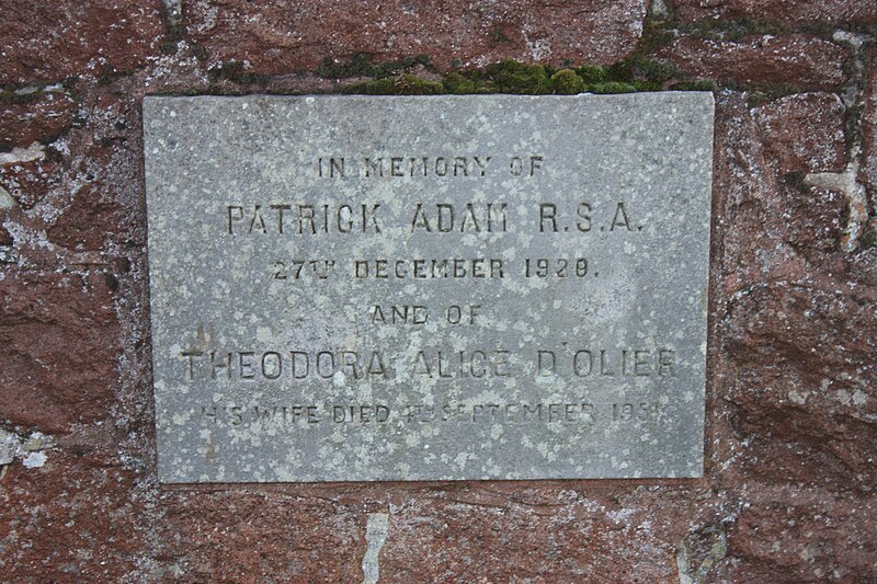 File:The grave of Patrick Adam RSA, North Berwick Cemetery.jpg