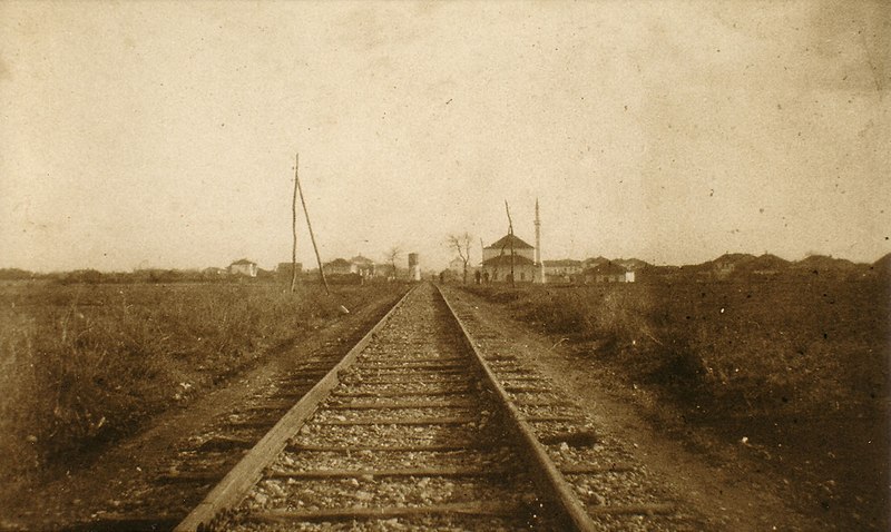 File:The railway line at Ferizaj 1903.jpg