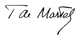 signature de Thierry de Martel