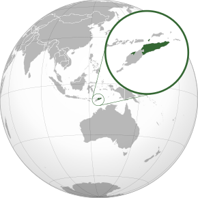Poloha Východního Timoru