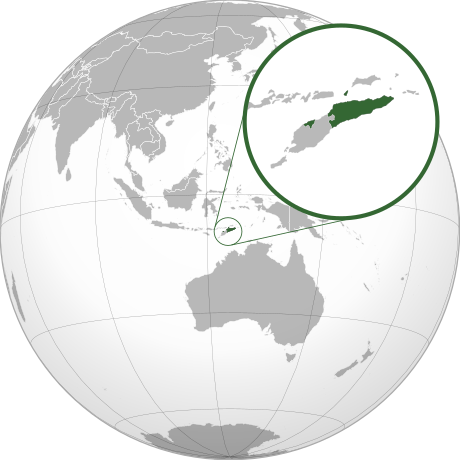 Location of East Timor