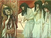 The Egyptians Admire Sarai's Beauty (watercolor circa 1896-1902 by James Tissot) Tissot The Egyptians Admire Sarai's Beauty.jpg