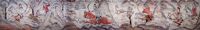 File:Tomb of Northern Qi Dynasty in Jiuyuangang, Xinzhou, Mural 02.jpg