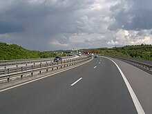 Trakiya motorway, one of the main national motorways