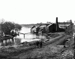 Tredegar Iron Works, along the banks of the James River, in Richmond, Virginia. Tredegar Iron Works.gif