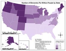 US breweries per million people by state as of 2013 US Breweries Per One Million People By State 2012.pdf