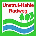 Logo of the Unstrut-Hahle cycle path