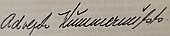 signature d'Adolf Kummernuss