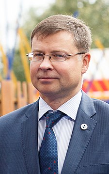 Dombrovskis im Jahr 2017