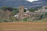 La torre en el valle de la riera del Tinar.