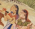 சோளி, மார்பு பகுதியில் நூலில் இணைக்கப்பட்ட ஓவியம், ஆண்டு 1500