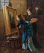 Malerin und Kunstinteressierte (ca. 1880)