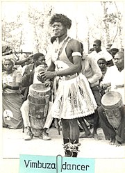 Tumbuka people's Vimbuza dance is on UNESCO cultural heritage list. Vimbuza dancer.jpg