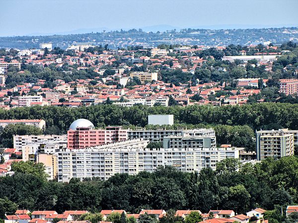 Français : Toulouse vu de l'hôpital Rangueil